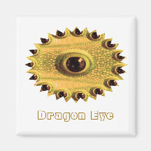 DRAGON's Eye - Golden Chinese Art Fridge Magnets