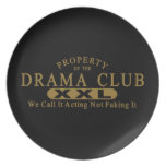 Drama Club Party Plate
