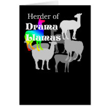 Drama Llama Herder Notecard