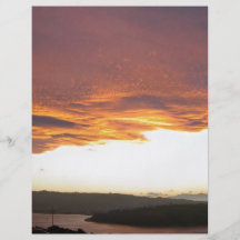 Dramatic Sunset over lake Flyer Design