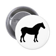 Draught   Horse (black) Buttons