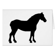 Draught   Horse (black) Card