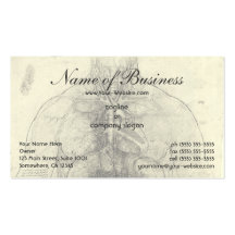 Drawing of a Woman's Torso by Leonardo da Vinci Business Cards