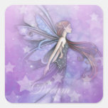 Dream Fairy in the Stars Square Stickers