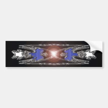 dream of thunder (sticker) bumper stickers