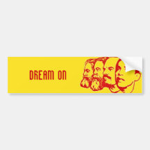 DREAM ON bumper sticker