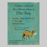 Dreamy Camels Baby Invitation invitations
