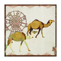 Dreamy Camels Carnival Art Canvas canvas prints