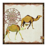 Dreamy Camels Carnival Canvas Canvas Print