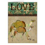 Dreamy Camels  Love Greeting Card