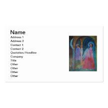 Dreamy  Ethereal Renaissance Angels Business Card Template