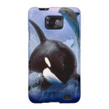 Dreamy Whale and dolphins play Galaxy SII Case