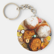 Dreidels & Chanukah Gelt Keychains