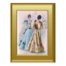 Dressed for a ball postcards