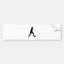 Dribbling Striker Bumper Sticker