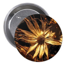 Dried Flower Abstract Pin