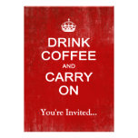 Drink Coffee and Carry On, Keep Calm Parody Custom Announcement