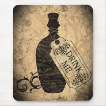 Drink Me Bottle Mousepad