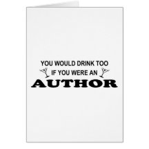 Drink Too - Author Greeting Cards