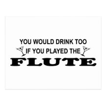 Drink Too - Flute Post Card