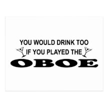Drink Too - Oboe Postcards