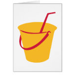 Drinking bucket greeting card