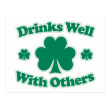 Drinks Well With Others Postcards