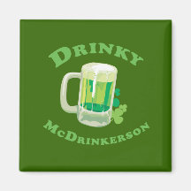 DRINKY MCDRINKERSON REFRIGERATOR MAGNET