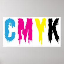 Dripping CMYK Print