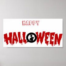 dripping halloween text-poster