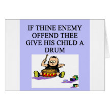 droms and enemies greeting card