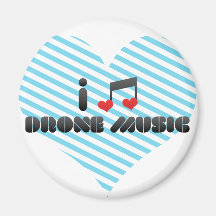 Drone Music fan Refrigerator Magnet