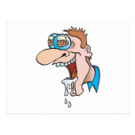 drooling for beer beer goggles postcard