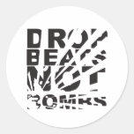 Drop Beats Not Bombs Explosion Stickers