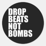 Drop Beats Not Bombs Sticker