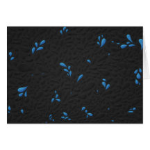 Drops (Blue) Greeting Cards