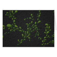 Drops (Green) Greeting Cards