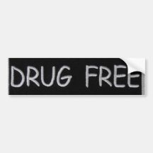 DRUG FREE BUMPER STICKERS
