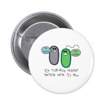 Drug Resistance Pinback Buttons