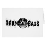 Drum and Bass Shattered Record Greeting Card