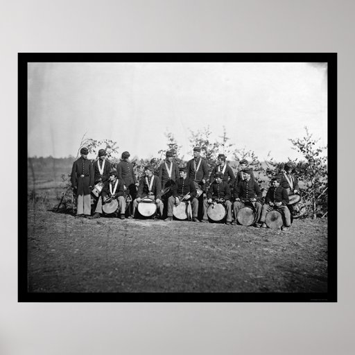Drum Corps Infantry in Falmouth, VA 1863 Posters