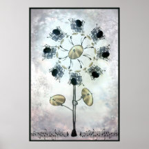 drum flower posters