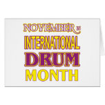 Drum Month Cards