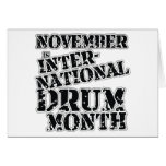 Drum Month Greeting Card