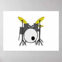 Drum Set Posters