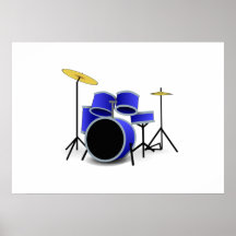 Drum Set Posters
