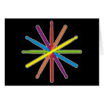 Drum Stick Colour Star Greeting Cards