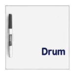 drum text dark blue music design dry erase whiteboards