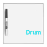 drum text teal music design Dry-Erase whiteboards
