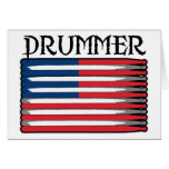 Drummer  greeting card